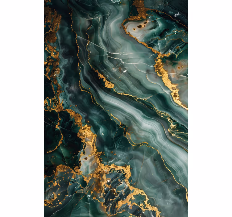 Luxurious green marble imitation rolo zavese za kopalnico - TenStickers