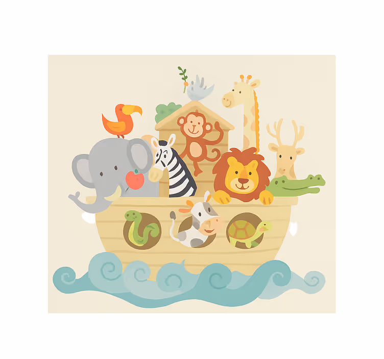 Noah's ark design otroška rolo senčila - TenStickers
