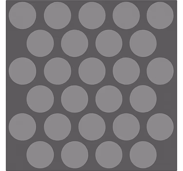 Teksturirani sivi krogi rolo zavesa za kopalnico - TenStickers