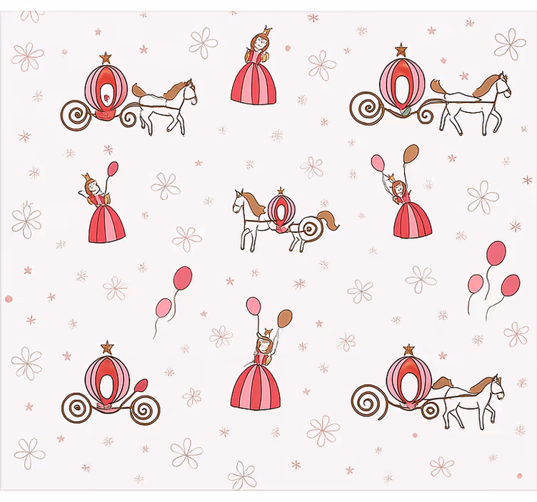 Pravljična princesa otroška rolo senčila - TenStickers
