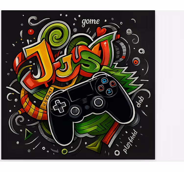 Grafiti samo igralni krmilnik geek senčilo - TenStickers