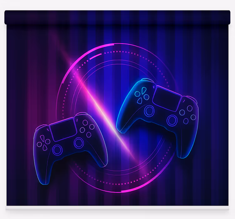 Igralni krmilniki neon clash geek senčilo - TenStickers