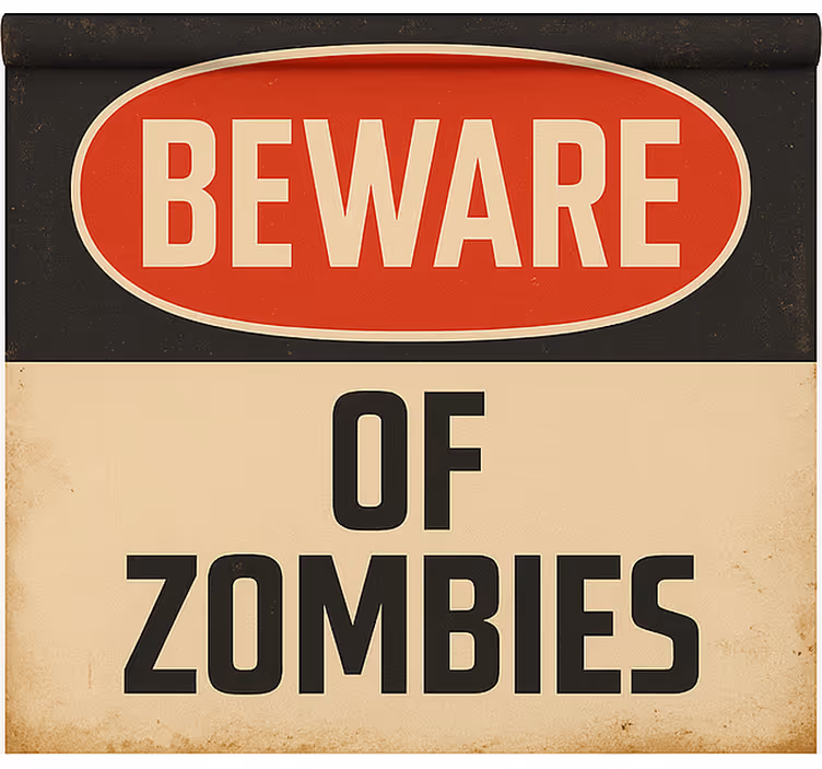 Pazite se zombijev geek senčilo - TenStickers