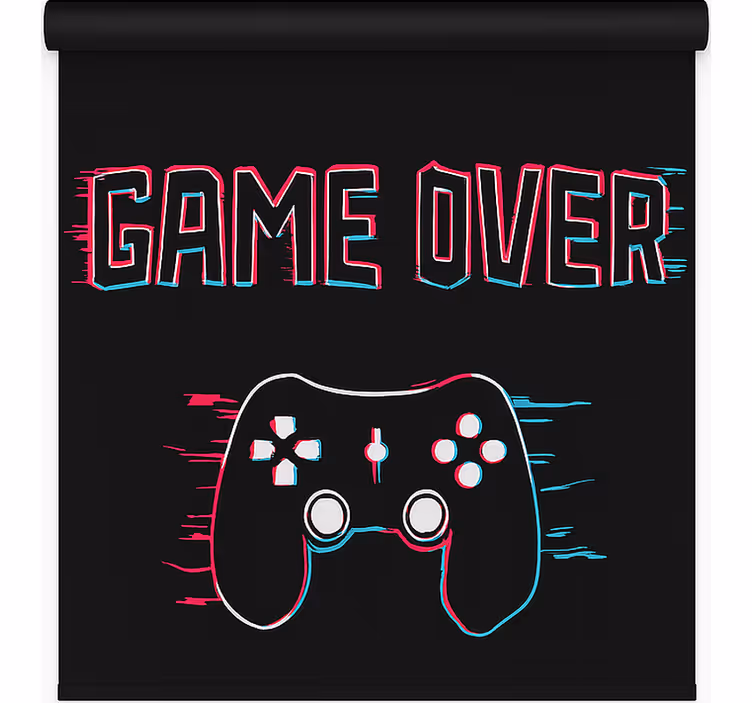 Game over geek senčilo - TenStickers