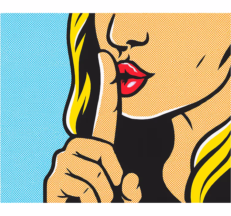 Dekle iz pop arta utiša rolo zavesa za najstnika - TenStickers