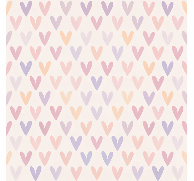 Pastelni vzorec srca rolo zavesa za najstnika - TenStickers