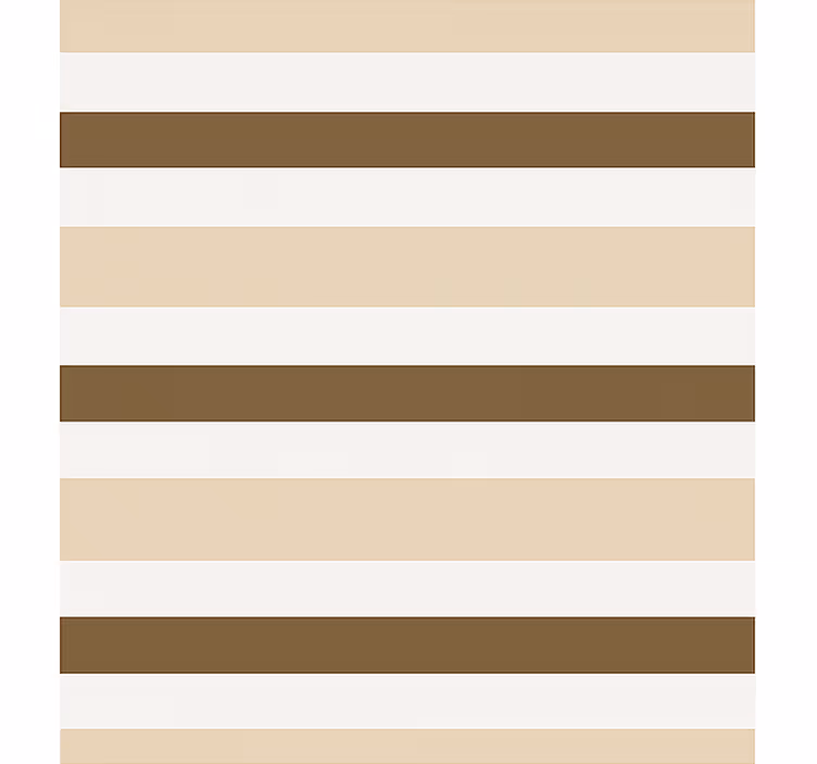 Rjavo-bež črtast vzorec rolo zavesa za jedilnico - TenStickers