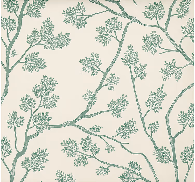 Green blooming spring tree rolo zavesa za jedilnico - TenStickers