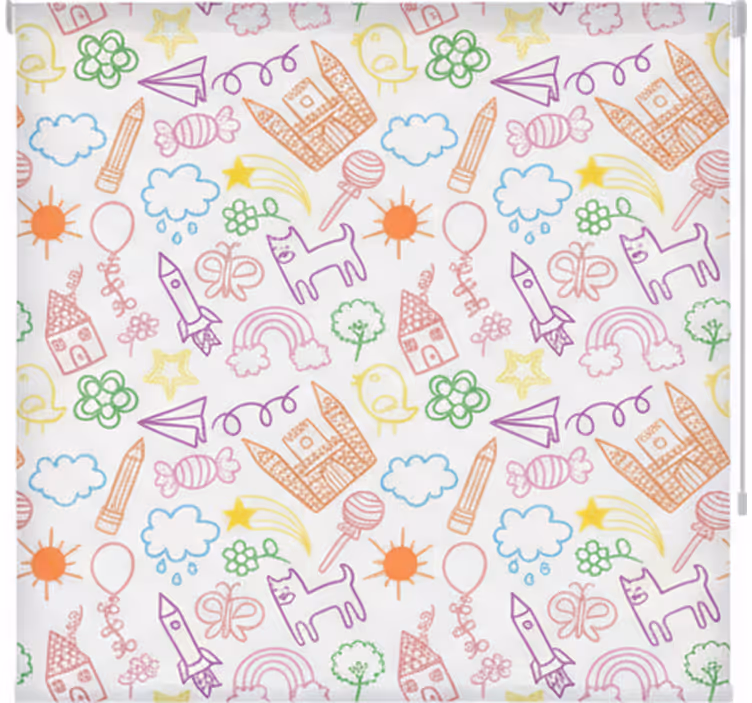 Playful doodle print skandinavski senčilo - TenStickers