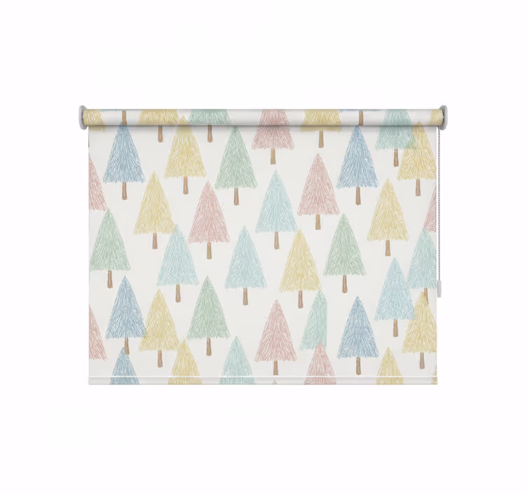 Pastel nordic trees skandinavsko senčilo - TenStickers
