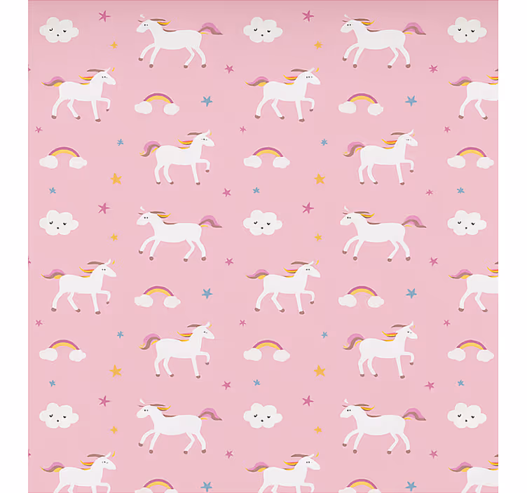 Pink dancing unicorns skandinavsko senčilo - TenStickers