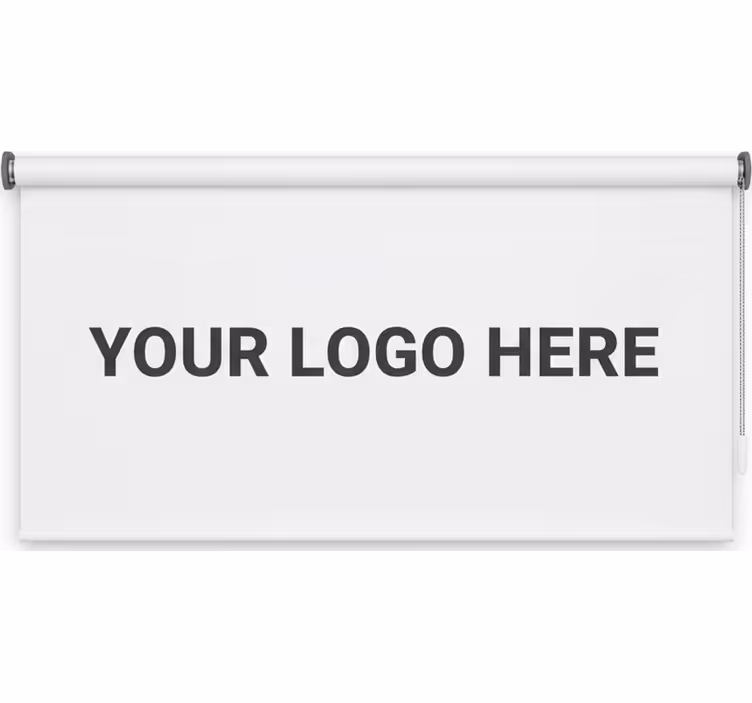 Custom business logo rolo zavesa za pisarno - TenStickers