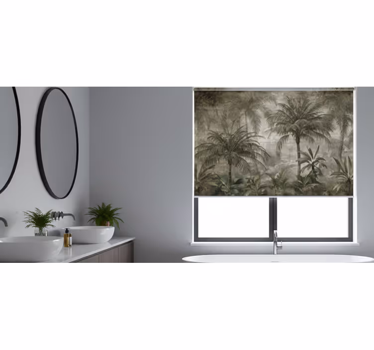 Minimalist palm forest gred rolo senčilo - TenStickers