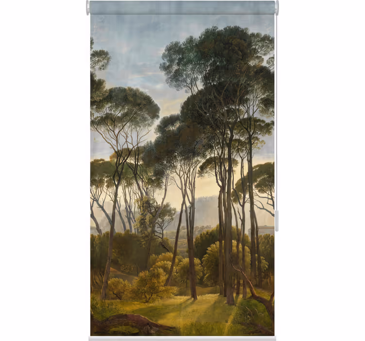 Muted tropical palms gred rolo senčilo - TenStickers