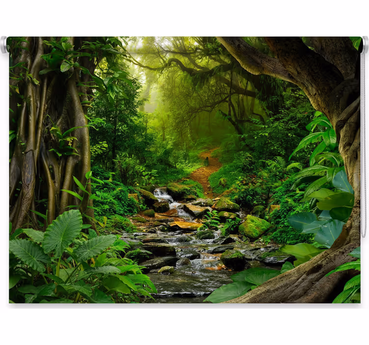 Tropical forest oasis gred rolo senčilo - TenStickers