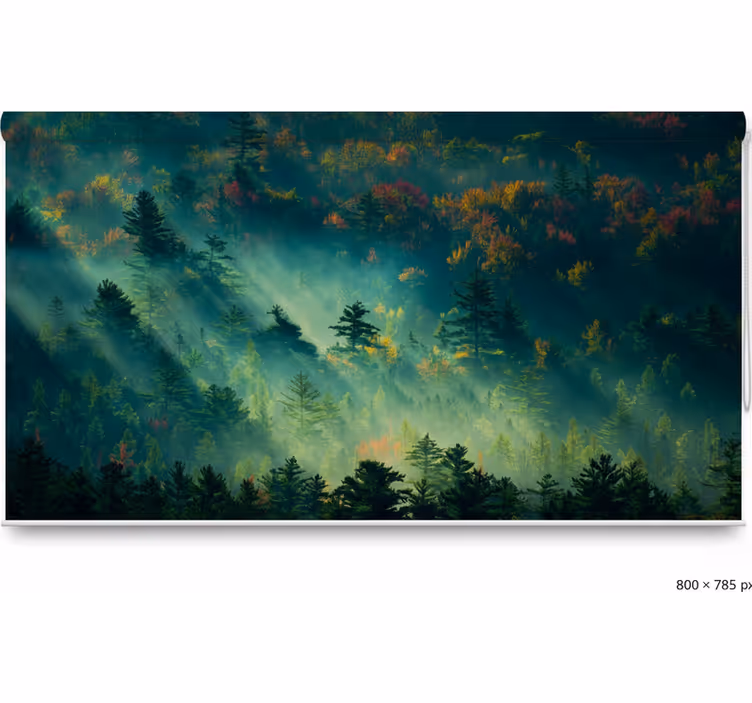 The moody forest gred rolo senčilo - TenStickers