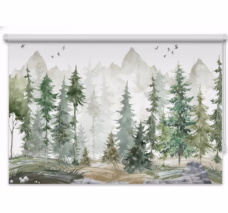 Nordic pine minimal gred rolo senčilo - TenStickers