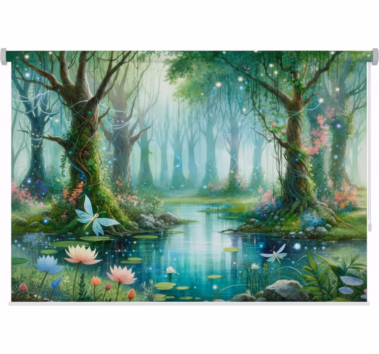 Whimsical fairy mural z rolo senčilom - TenStickers