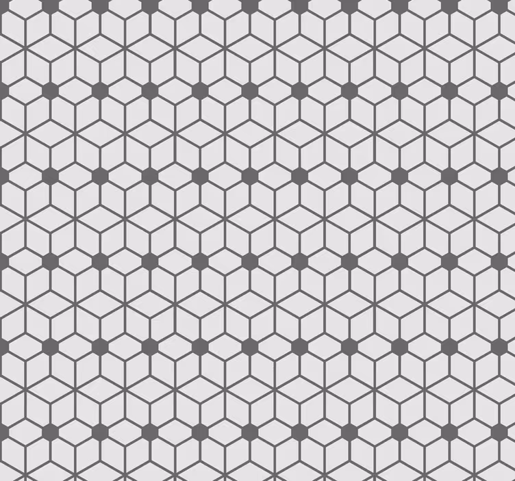 Rolo zavesa za kopalnico v hexagonalnem vzorcu - TenStickers