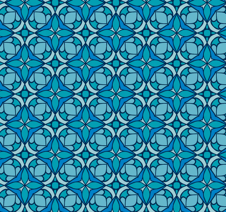 Rolo zavesa za kopalnico geometrijski okrasni vzorec - TenStickers