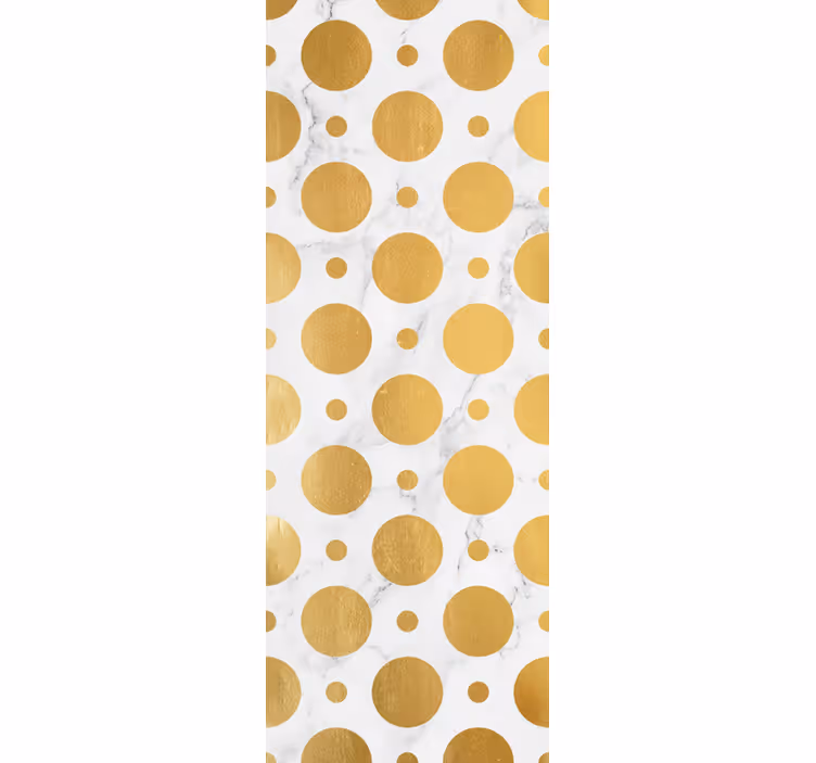 Gold marble dots rolo zavesa za kopalnico - TenStickers