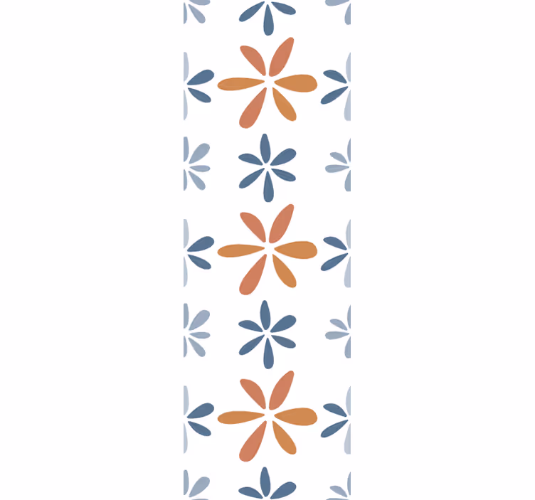 Rolo zavesa za jedilnico cvetlični geometrijski vzorci - TenStickers