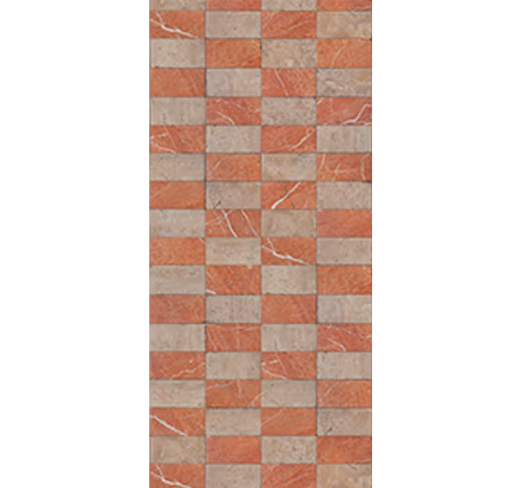 Rolo zavesa za kuhinjo geometrijske bež ploščice - TenStickers