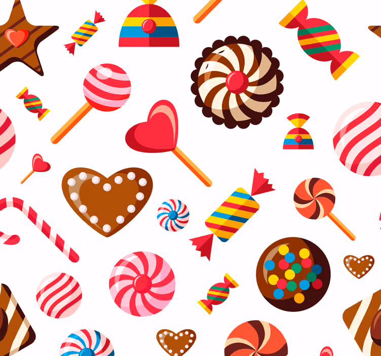 Rolo zavesa za kuhinjo sladki vzorci - TenStickers