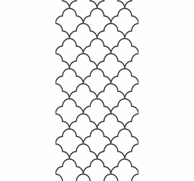 Rolo zavesa za kuhinjo v geometrijskem maroškem vzorcu - TenStickers
