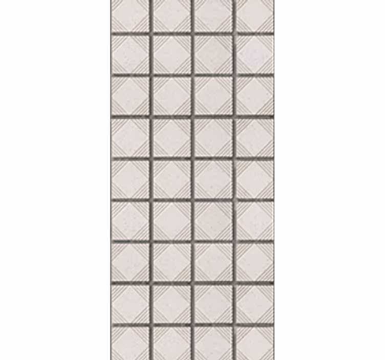 Rolo zavesa za kuhinjo bele minimalistične ploščice - TenStickers