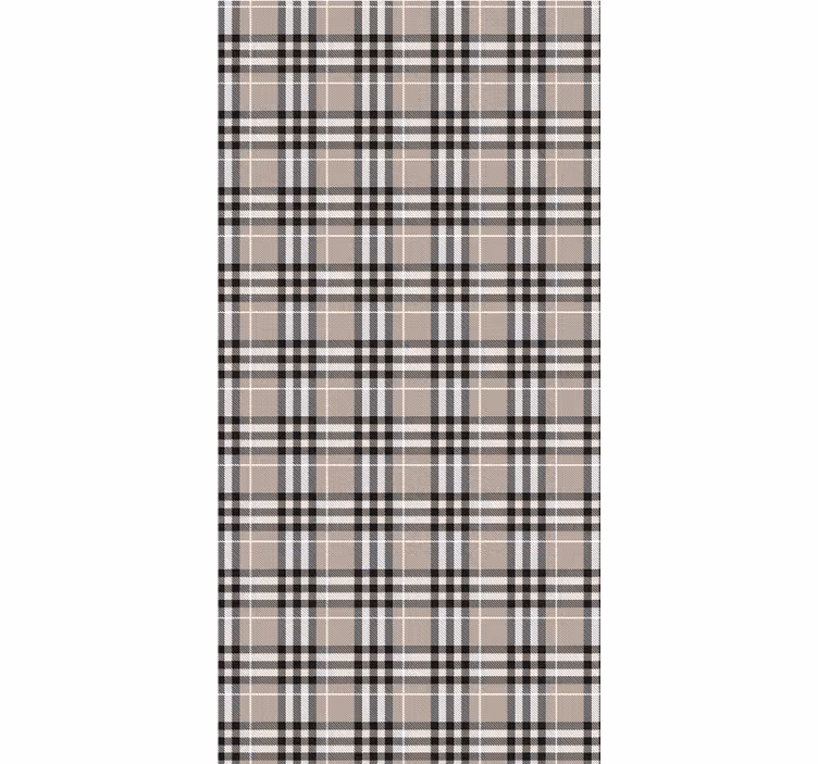 Traditional scottish grey tartan pattern rolo zavese za kuhinjo - TenStickers