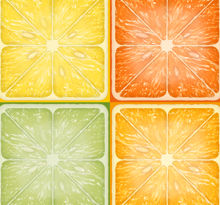 Colorful citrus texture rolo zavesa za kuhinjo - TenStickers