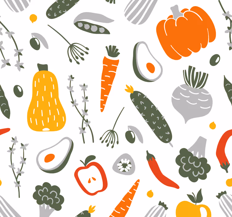 Fruit and vegetable collection rolo zavesa za kuhinjo - TenStickers
