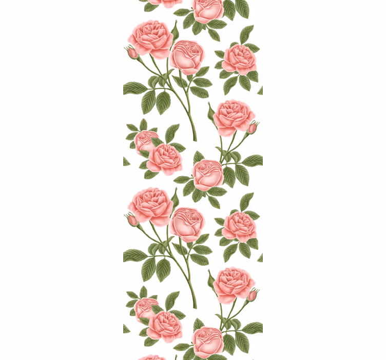 Flowerprint roses rolo zavesa za kuhinjo - TenStickers