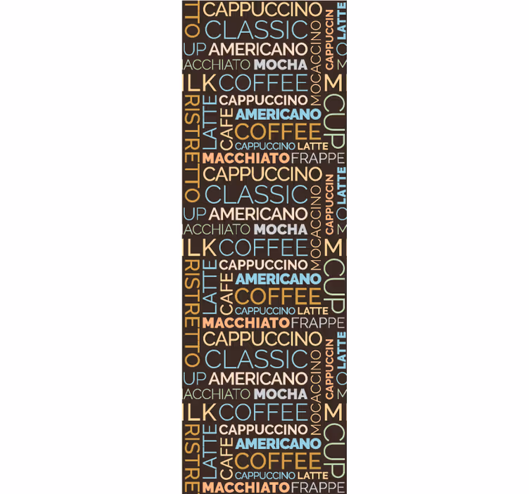 Rolo zavesa za kuhinjo vzorčena s kavo - TenStickers