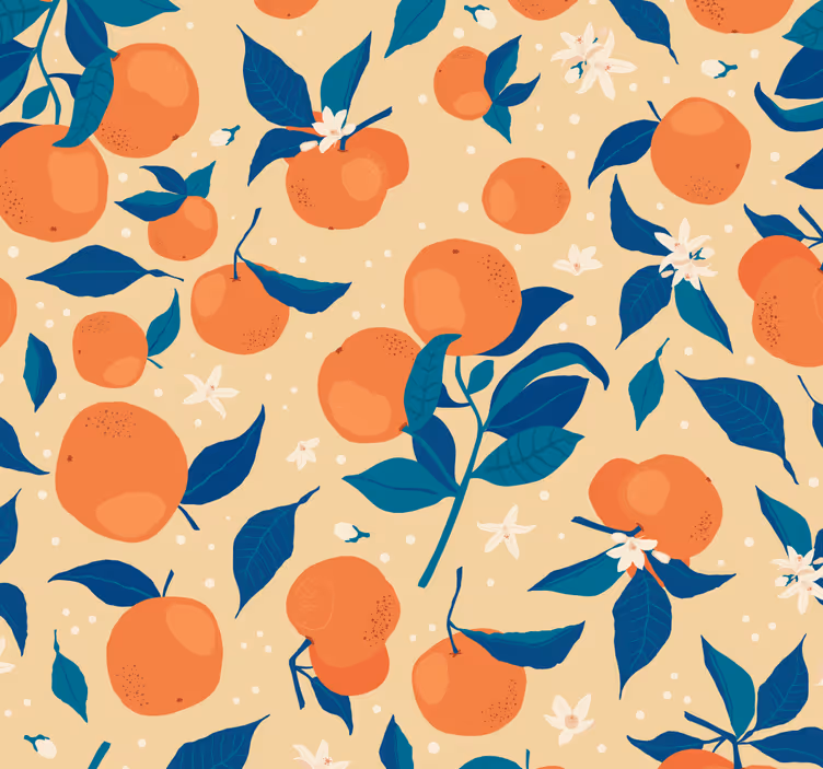 Set of oranges rolo zavesa za kuhinjo - TenStickers