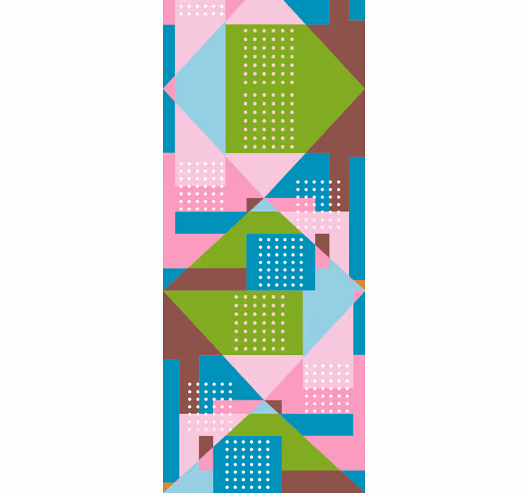 Rolo zavesa za jedilnico pastelni geometrijski vzorci - TenStickers