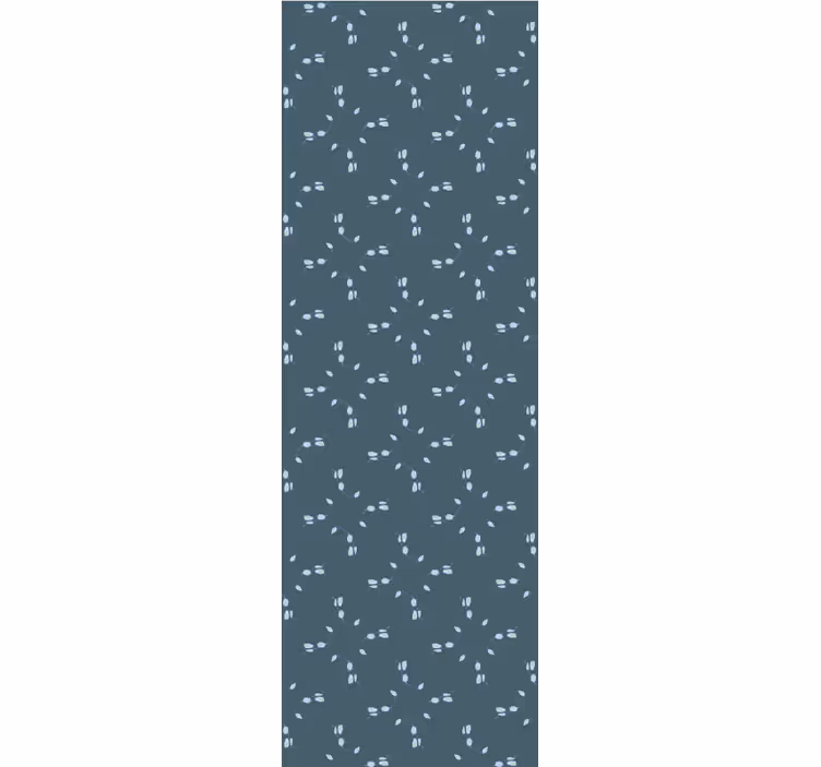 Rolo zavesa za jedilnico z vzorcem modre magnolije - TenStickers