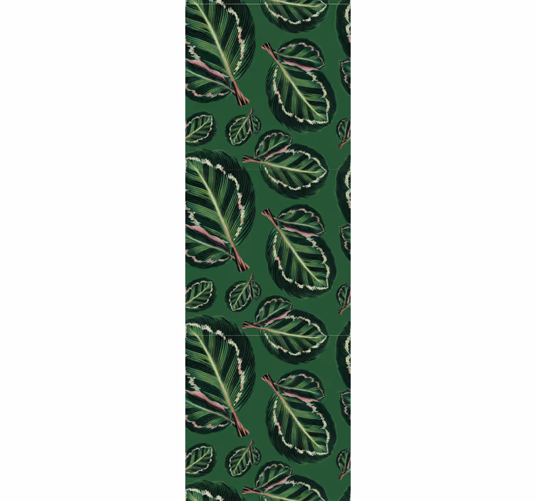 Rolo zavesa za jedilnico zelena maranta - TenStickers