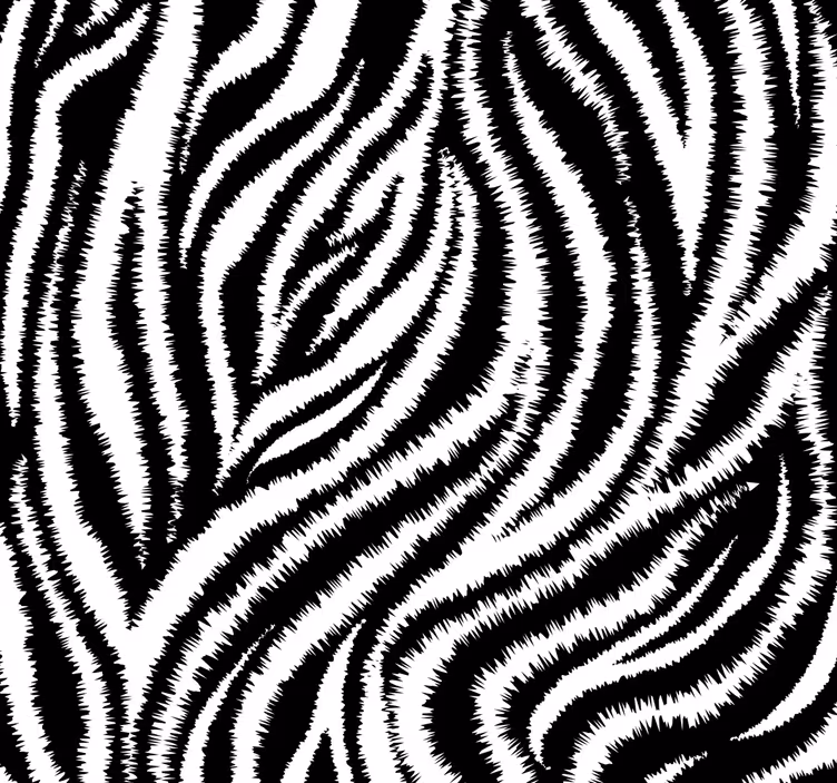Rolo zavesa za jedilnico klasična nepravilna zebra črno-bela - TenStickers