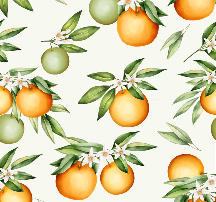 Rolo zavesa za jedilnico z motivom citrusa - TenStickers