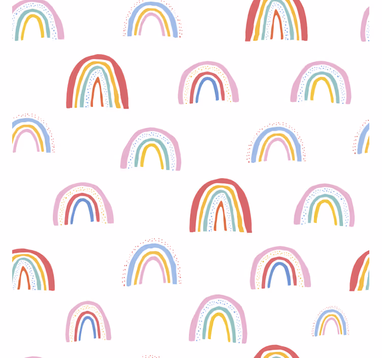 Colorful rainbow patterns otroška rolo senčila - TenStickers