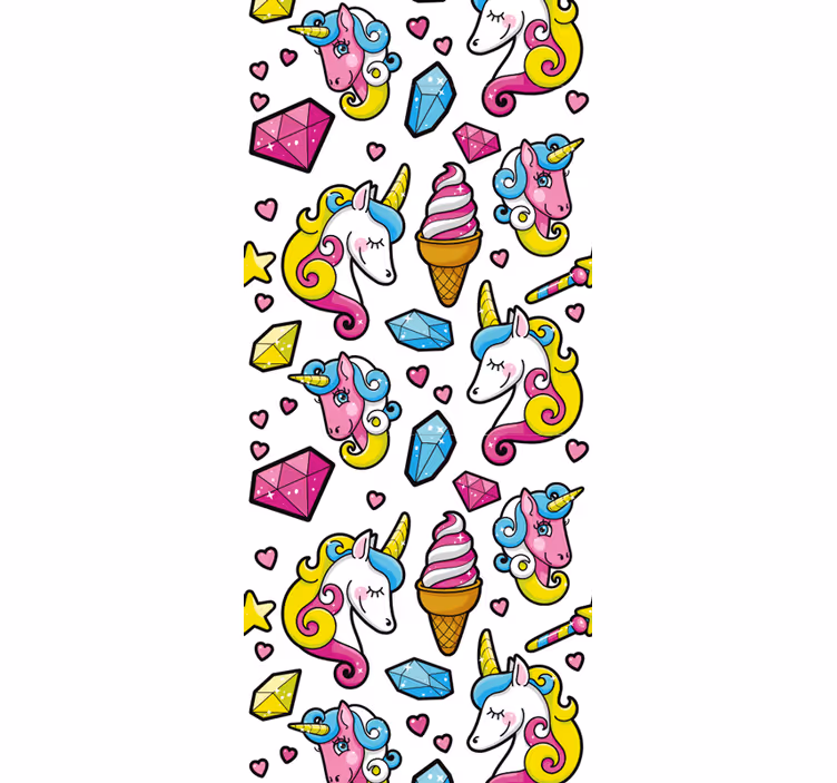 Unicorn fantasy motif otroška rolo senčila - TenStickers