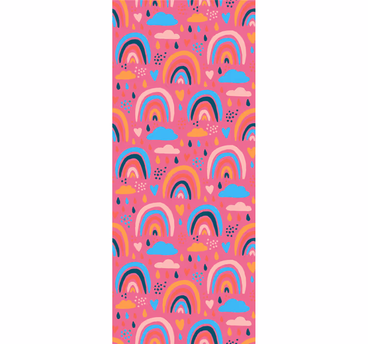 Playful rainbow patterns otroška rolo senčila - TenStickers