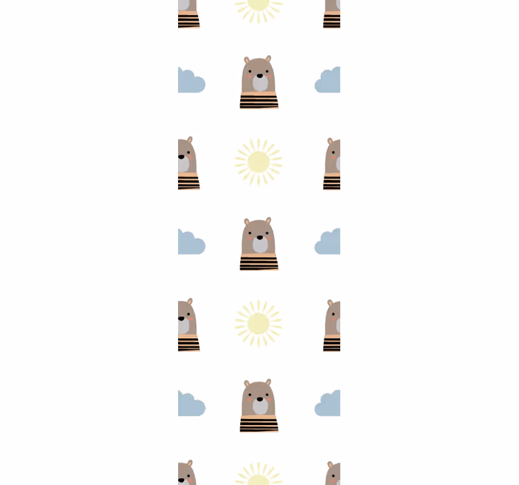 Customisable brown bear otroška rolo senčila - TenStickers