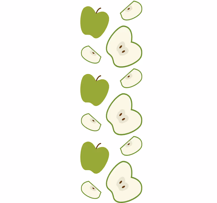 Happy green apples otroška rolo senčila - TenStickers