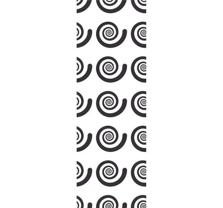 Otroška rolo senčila črno-bela hipnotična spirala - TenStickers