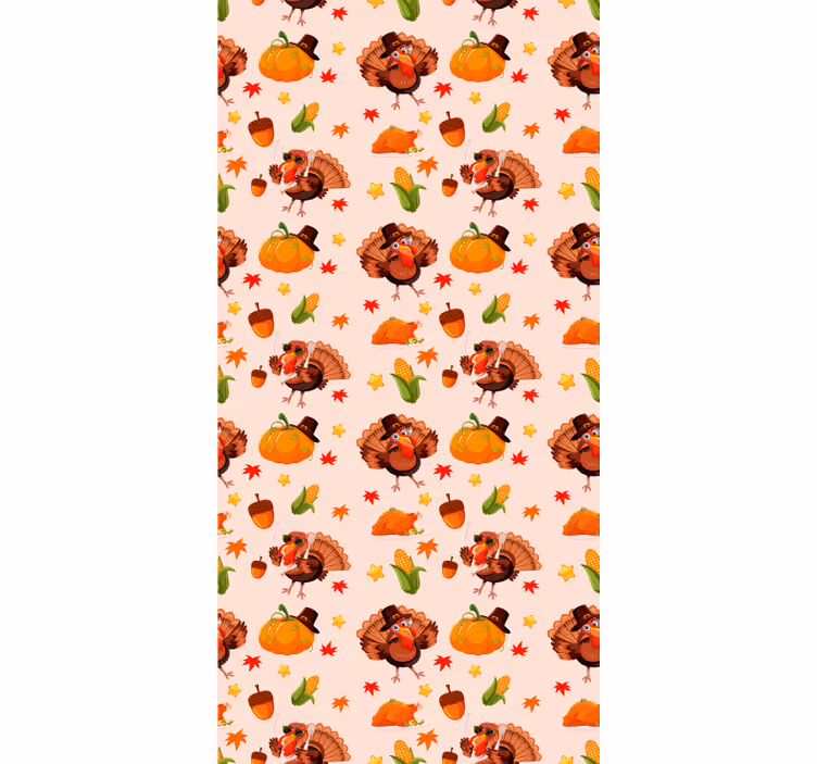 Otroška rolo senčila zabavne zahvalne purice - TenStickers