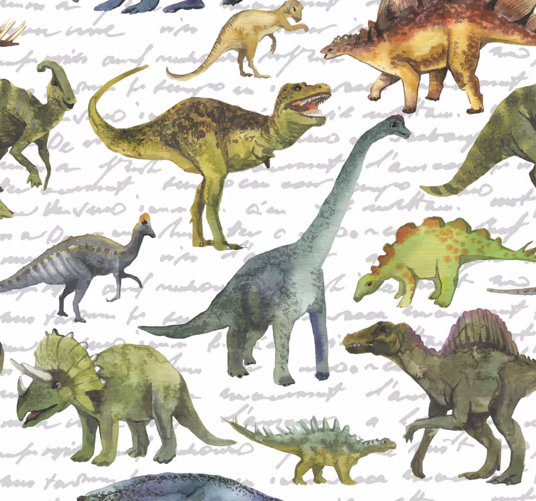 Otroška rolo senčila z realističnimi dinozavri - TenStickers