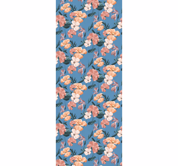 Rolo zavesa za pisarno ziedi jeans print - TenStickers